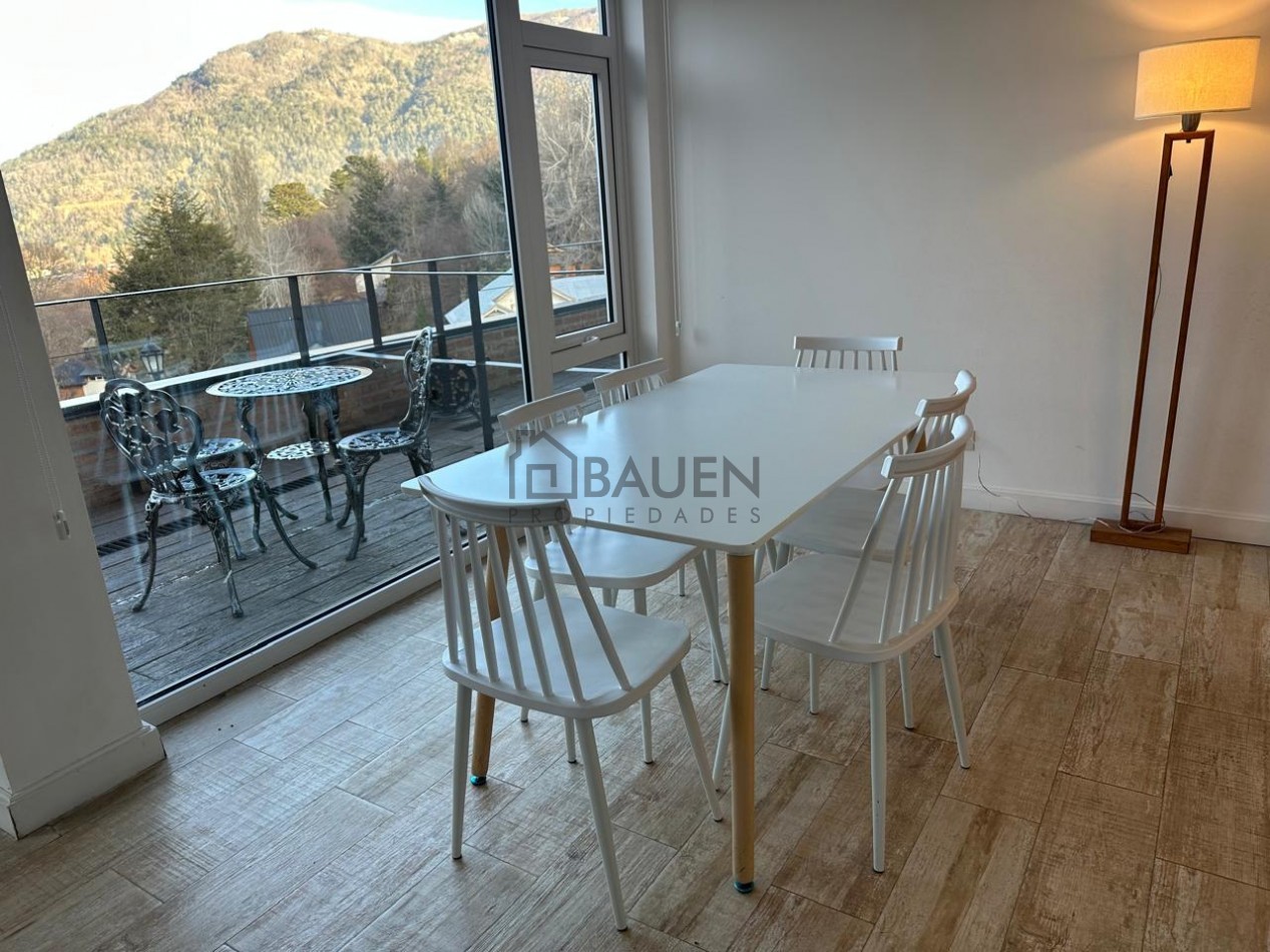 Exclusivo departamento amoblado con vista a la montaña